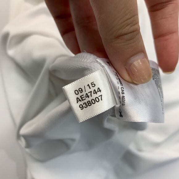 Adidas Polo Shirt Mens M Medium White Short Sleeve Quick Drying Performance Golf - Picture 13 of 15